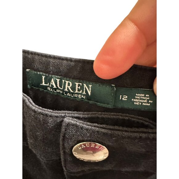 👗 2/$30 👗 Black Ralph Lauren Straight Leg Slacks with Zipper Pockets sz 12 - Picture 3 of 6